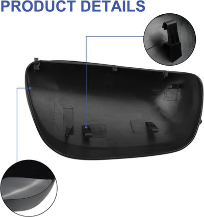 Auto Spiegelkappen, 1 Paar Auto Tür Aussenspiegelkappe Rückspiegelkappe Seitenspiegel Abdeckungen fü