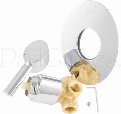 PaulGurkes Design Unterputzarmatur Duscharmatur oval Einhebelmischer