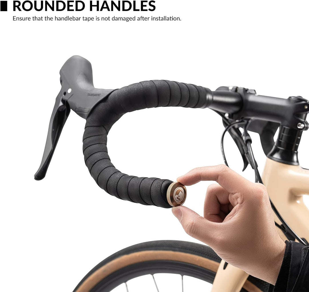 ROCKBROS Road-to-Sky Fahrrad Lenkerstopfen Endkappe Lenker Bar End Plugs aus Aluminiumlegierung 2 St