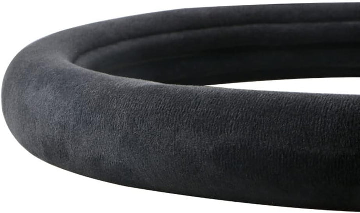 Riloer Lenkradbezug, 1 x 15 Zoll Universal-Lenkradbezug aus weichem Leder, schwarz
