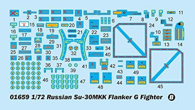 Trumpeter 01659 Modellbausatz Russian Su-30MKK Flanker G Fighter