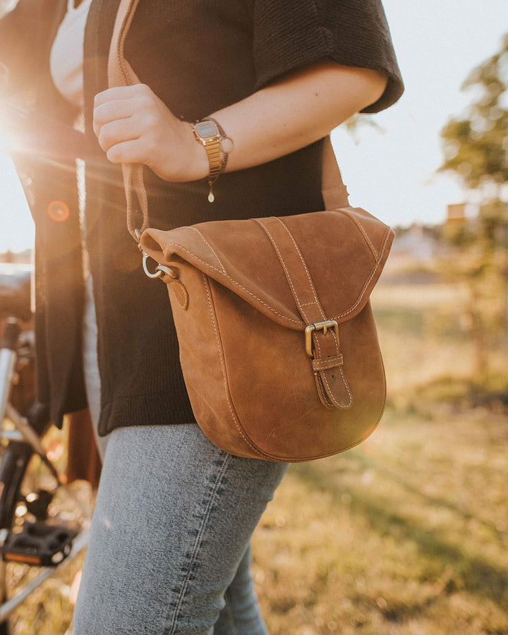 Gusti Lenkertasche Umhängetasche Félicia B.Fahrradtasche inkl. Platte Lenkertasche Umhängetasche Han
