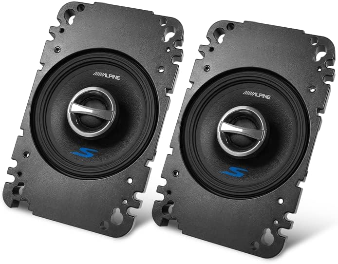 Alpine S-S40-10 cm (4-Zoll) 2-Wege-Koaxial-Lautsprechersystem