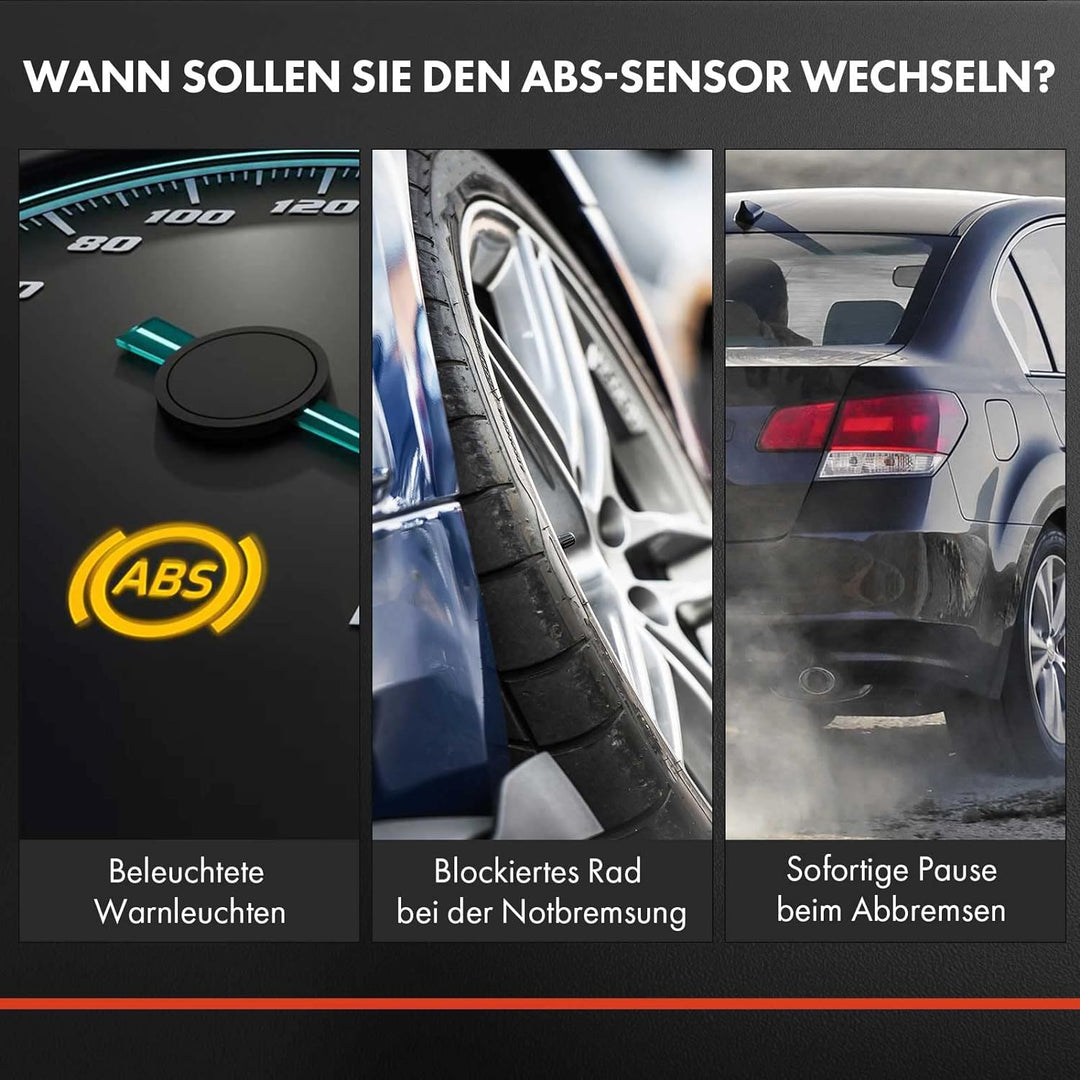 Frankberg 2x ABS Sensor Vorderachse Kompatibel mit C-Klasse W203 2000-2007 C-Klasse Coupe CL203 2001