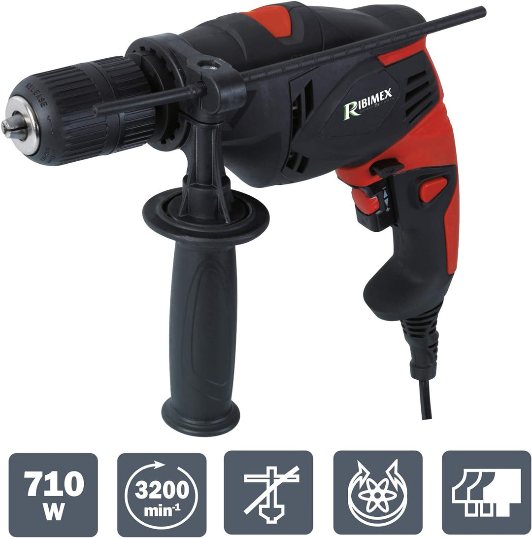 Ribimex PRPER710/13 Perceuse Electrique 710W Elektrische Bohrung & Schrauben, 710 W Bohrer, Bohrer