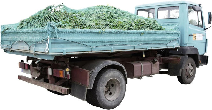 Kerbl Abdecknetz SafeNet (Grösse 6 x 3,5 m, Maschenweite 45x45 mm, für PKW-Anhänger, aus geflochtete