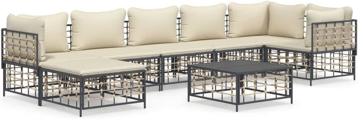 Tidyard 8-TLG. Gartenlounge, Balkonlounge, Gartensofa, Terrassensofa, Loungesofa Outdoor, Loungemöbe