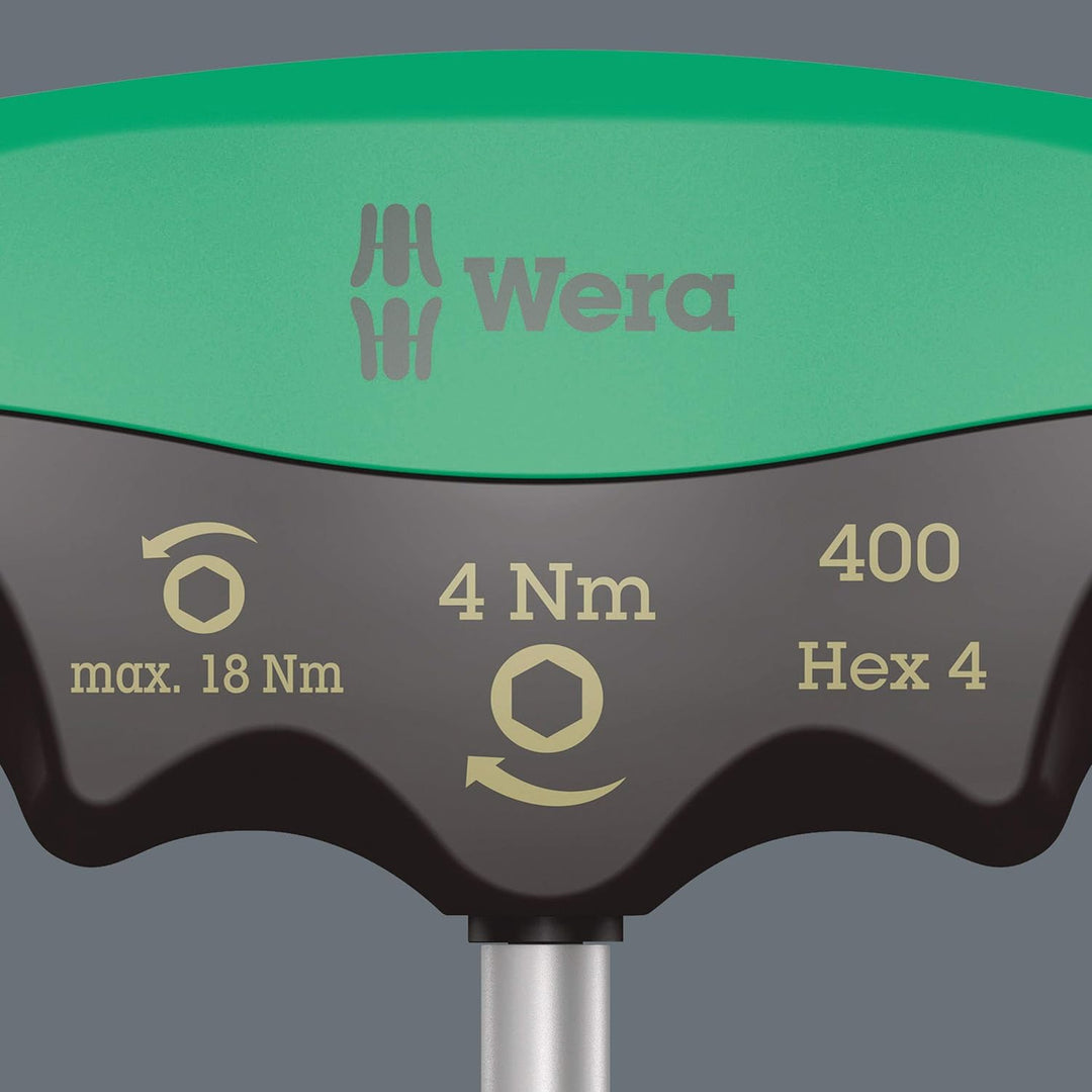 Wera 05005080001 400 Hex Drehmoment Schraubendreher Schwarz, Grün 4.0 mm, 4.0 Nm, 4.0 mm, 4.0 Nm