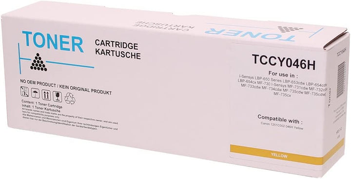 ABC Alternativ Toner für Canon 046H 046 Gelb für I-Sensys LBP-650 Series LBP-653cdw LBP-654cdw LBP-6