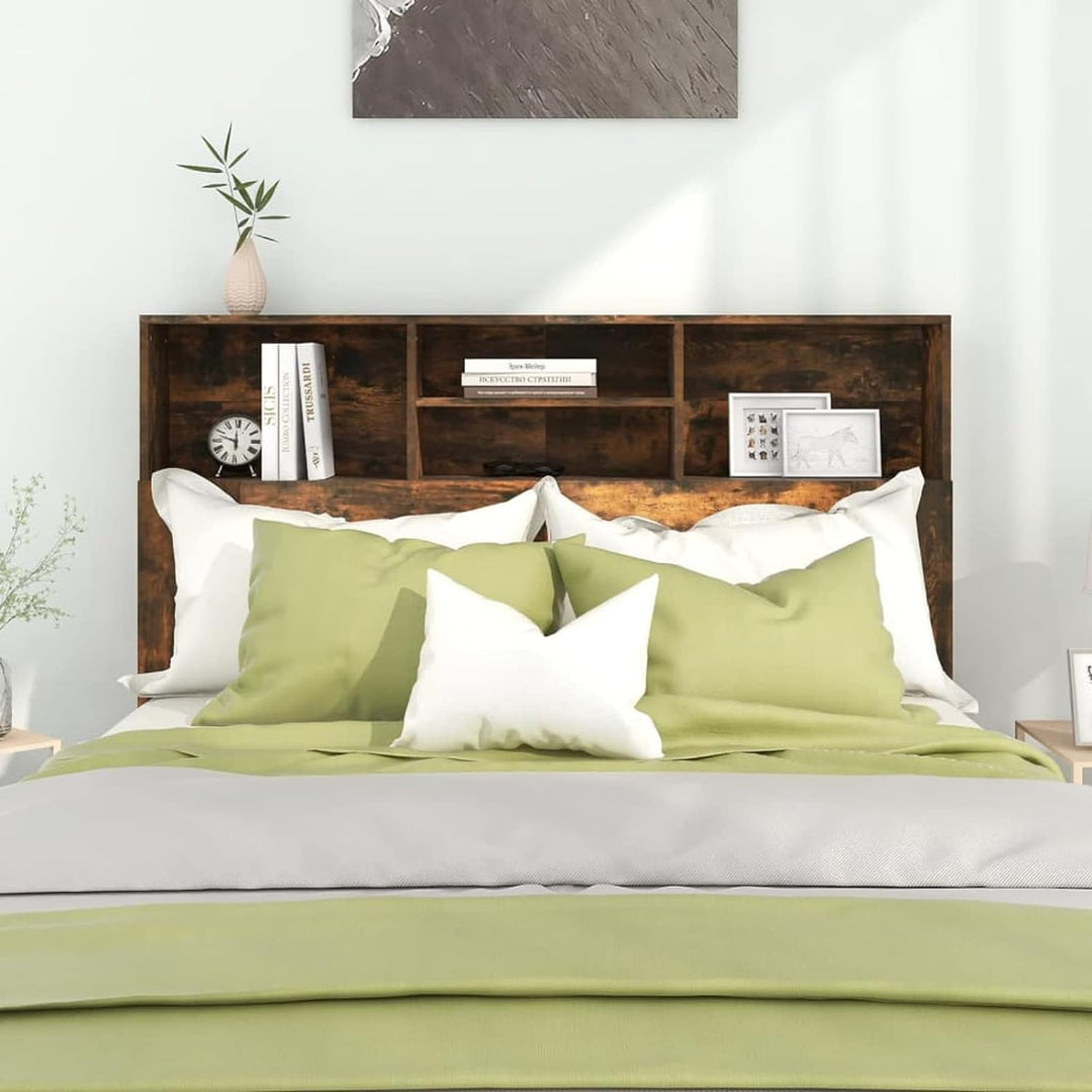 Tidyard Kopfteil-Regal mit Stauraum Wand-Kopfteil Betthaupt Polsterkopfteil Bettkopfteil für Bett Be