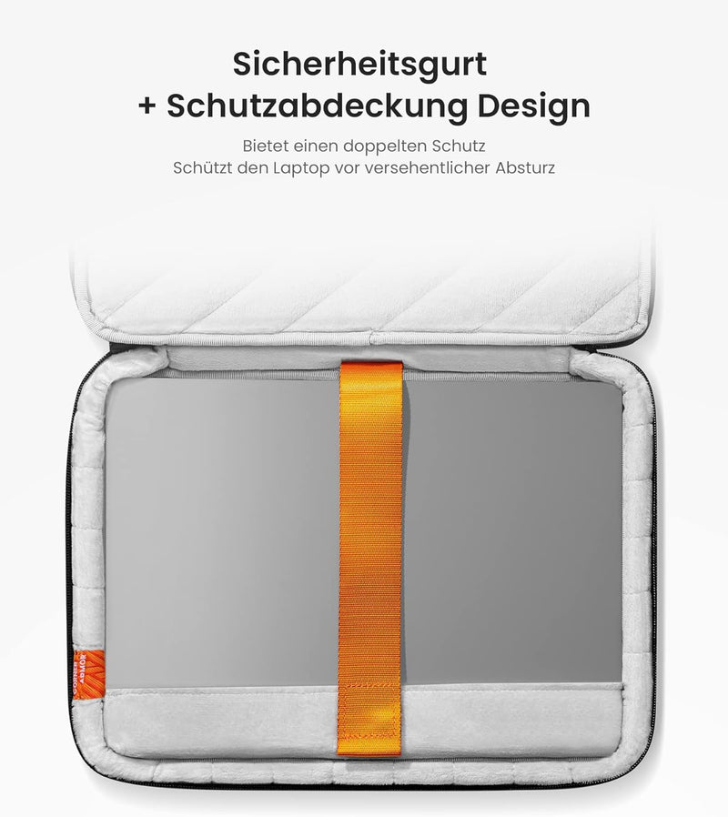 tomtoc 360° Tasche Hülle für 13,5 Zoll Microsoft Surface Laptop 5/4/3, 14-Zoll Acer Swift, Rundumsch