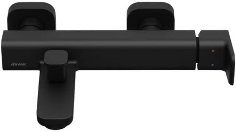 RAVAK | BADARMATUREN | EINHAND-WANNENBATTERIE 10° F | SCHWARZ | TD F 022.20, Schwarz