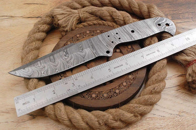 Damast Klinge Handgeschmiedete Damast Rohling Damascus blank blade 6029EA