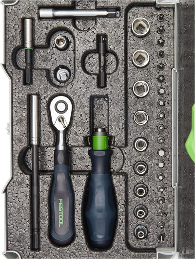 Festool Ratschen-Set 1/4"-CE RA-Set 36 (mit ), im Systainer Einzelbett, Einzelbett