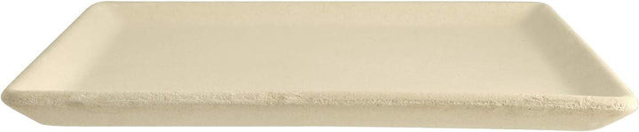 Trabo My Cooking Naturcook Feuerfeste Platte, Ton, Beige, 35 x 34.5 cm, Höhe 2.5 cm