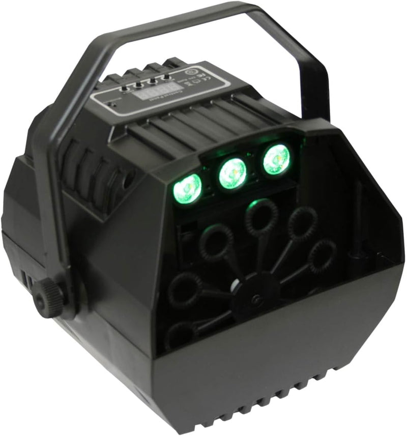 E-Lektron B102 Seifenblasenmaschine RGB LED-Beleuchtung und Fernbedienung für Party, Disco, Kinder-P