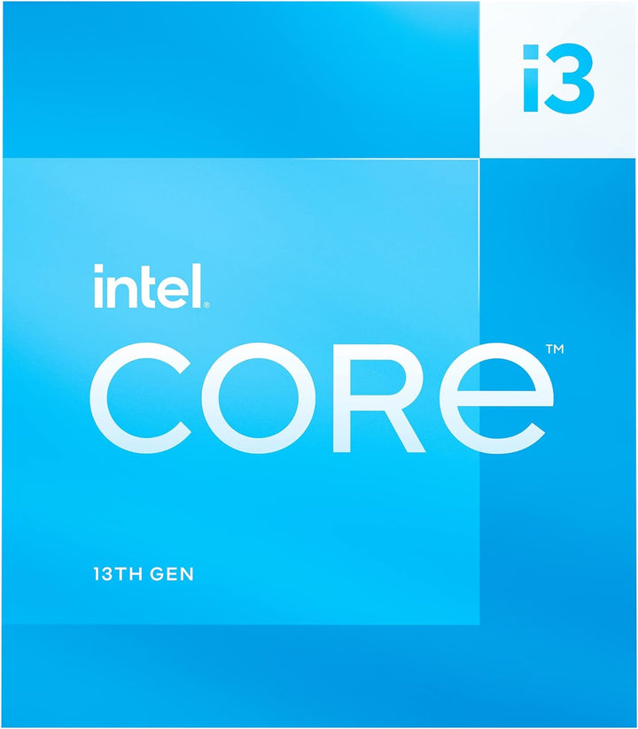 Intel Core i3-13100 Desktop-Prozessor, 4 Kerne (4 P-Kerne + 0 E-Cores) 12 MB Cache, bis zu 4,5 GHz,