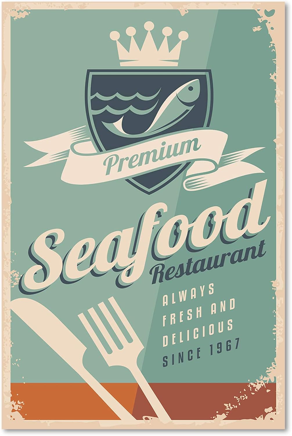 Feeby Deco Panel Vektorgrafik Bild Kunstdruck modern Amerikanisch Blau 60x90 cm Deco panel 60x80 cm