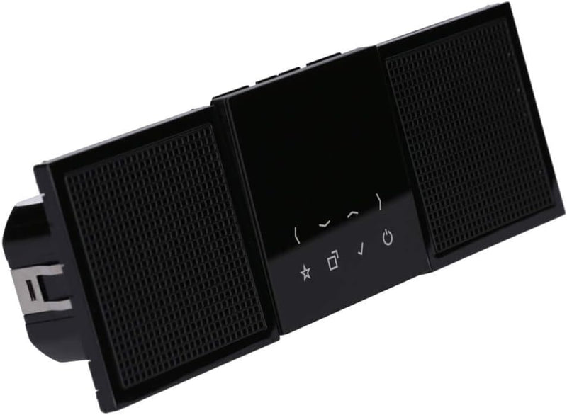 Jung Smart Radio DAB+ DABLS2BTSW Bluetooth-Set Stereo Radio 4011377172739 Schwarz mit 2 Lautsprecher