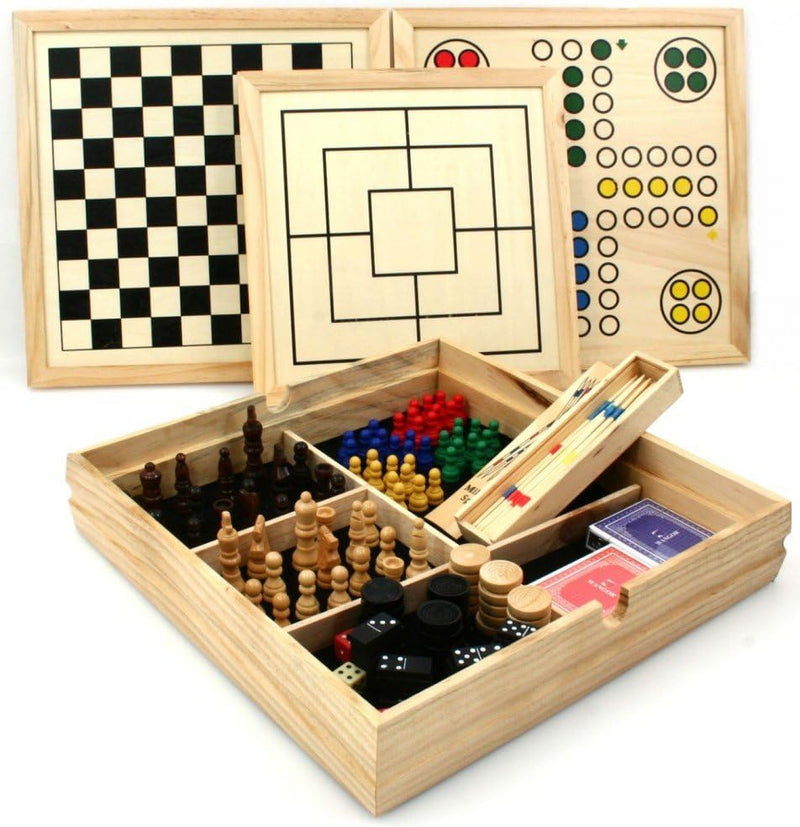 Engelhart - Klassischer Spielkasten aus Holz - 340102