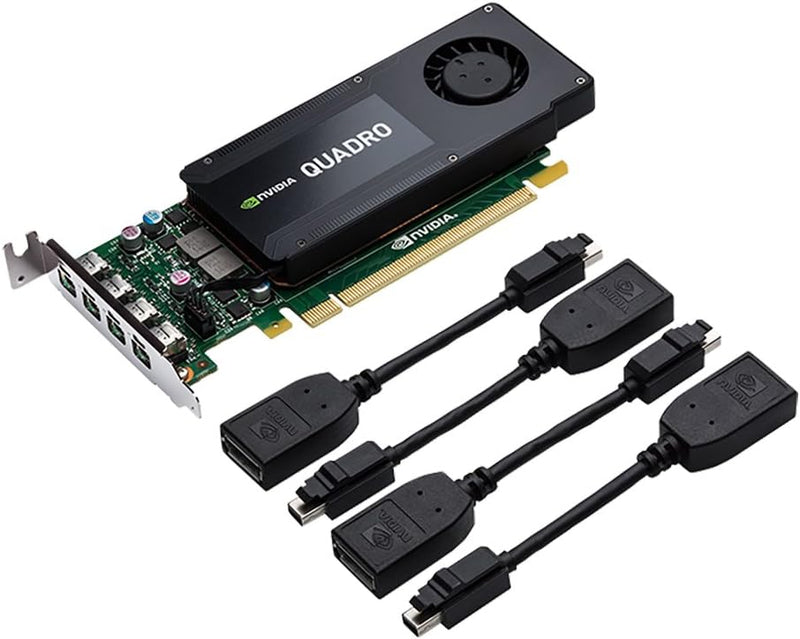 PNY NVIDIA QUADRO K1200 professionelle Grafikkarte 4 GB GDDR5 PCI-Express Low Profile 4K 4 x DP (VCQ
