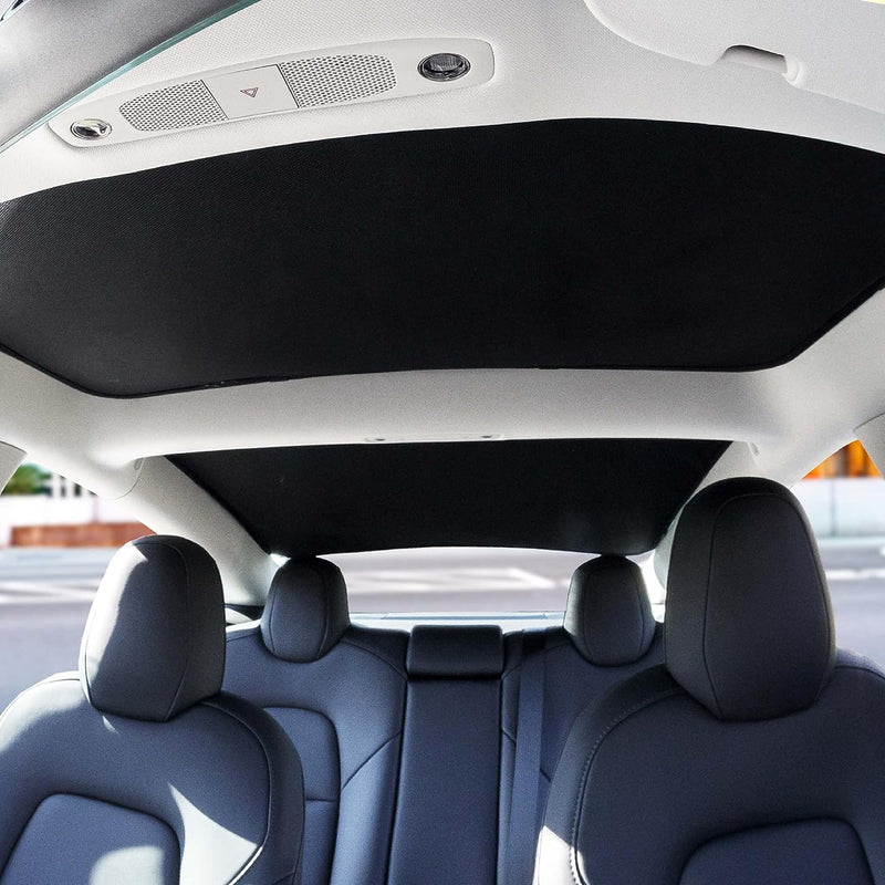 Tesvolution® Sonnenschutz für Tesla Model 3 2017-2023 - Sonnendach als Faltbarer Hitzeschild und UV