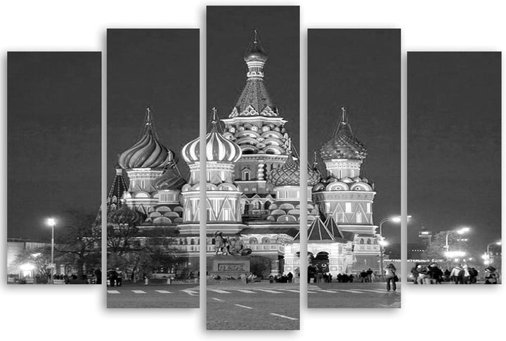 Feeby. Leinwandbild - 5 Teile - Bilder, Wand Bild, Wandbilder, Kunstdruck XXL, 5-Teilig, Typ A, 200x