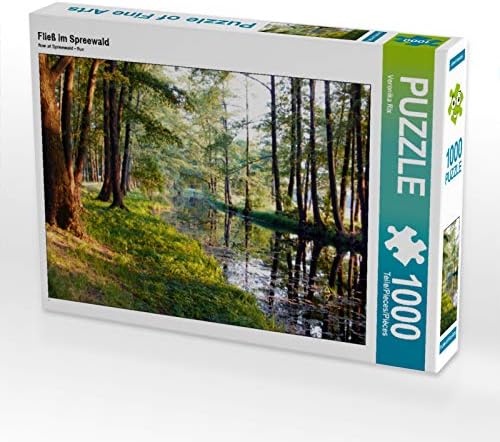 CALVENDO Puzzle Fliess im Spreewald 1000 Teile Lege-Grösse 64 x 48 cm Foto-Puzzle Bild von Veronika