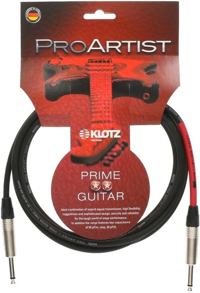 Klotz pron030pp proartist Instrument Kabel, 1/10,2 cm auf gerade, 10 '