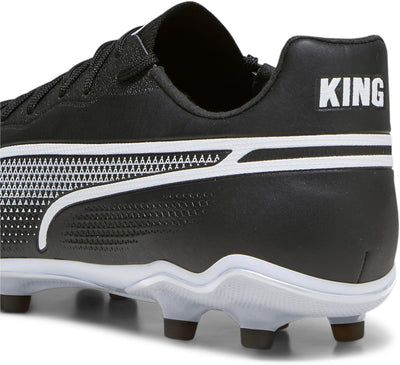 PUMA Unisex King Pro Fg/Ag Soccer Shoe 40 EU Puma Black Puma White, 40 EU Puma Black Puma White