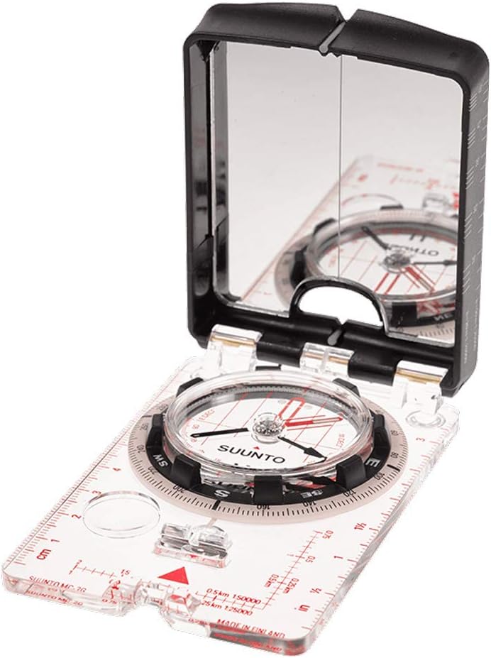 Suunto Kompass MC-2 G MIRROR COMPASS, weiss, One size Mirror Compass + Tandem Nylon Pouch, Mirror Co