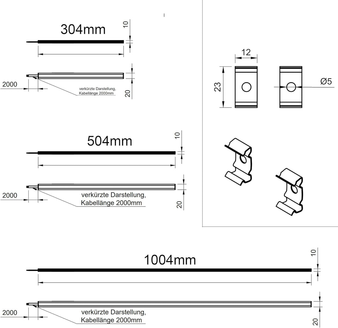 LED-MARTIN SOLIS1000 - Geräte & Laderaumbeleuchtung - 100cm - 1200lm - 12V-24V