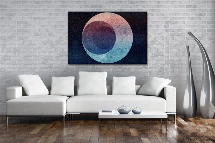 deyoli ausgefallene Kugel mit einem Loch Format: 80x60 als Leinwandbild, Motiv fertig gerahmt auf Ec