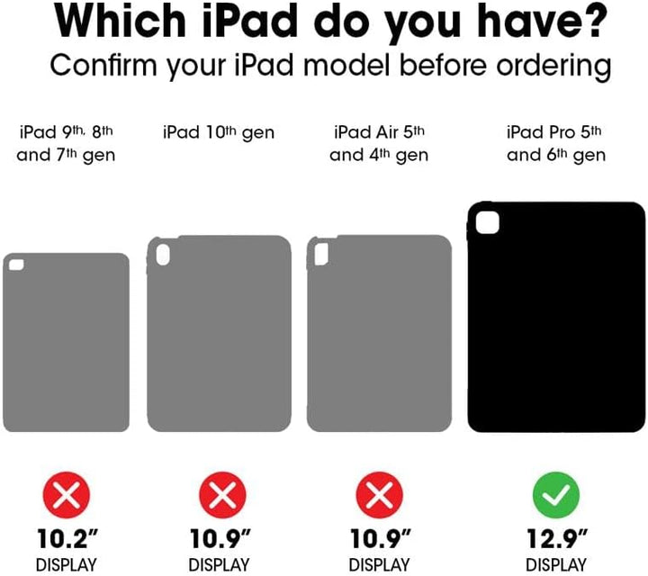 OtterBox Defender Hülle für iPad Pro 12,9" (3. gen/4. gen/5. gen/6. gen), Schutzhülle mit integriert