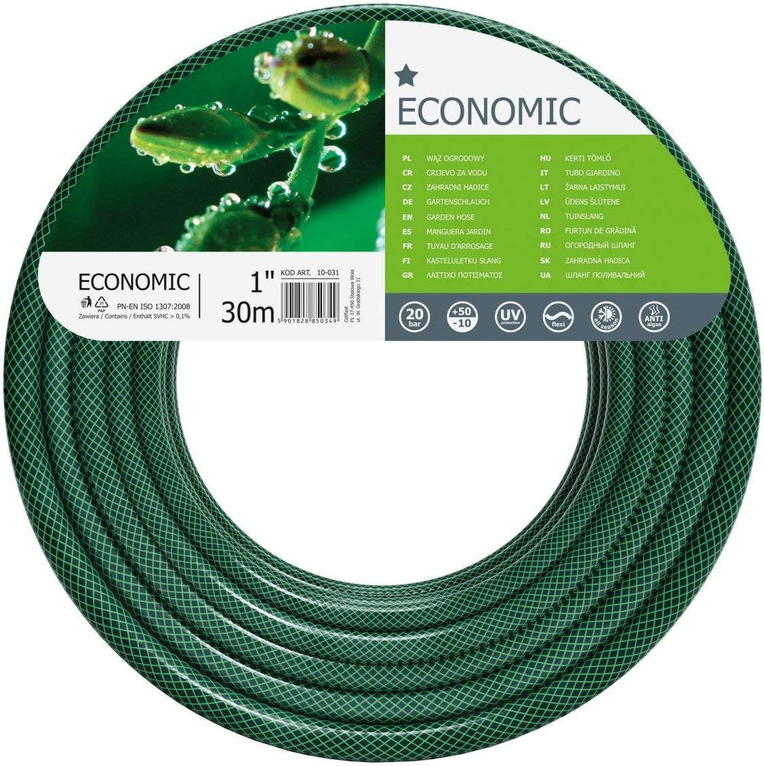 Cellfast Gartenschlauch ECONOMIC Elastisch und flexibel 3-lagiger Wasserschlauch aus Polyesterkreuzg