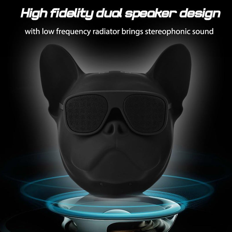 Topiky Bluetooth-Lautsprecher, USB-Karte/T-Flash, HiFi, Bluetooth, tragbar, in Hundeform, mit Musik-
