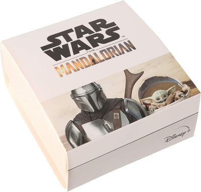 Disney Star Wars Mandalorian The Child Men’s Stainless Steel 3D Pendant Necklace, 22” Box Chain