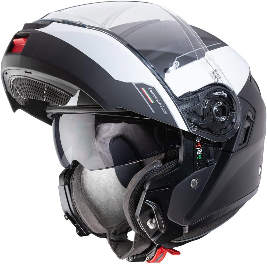 Caberg Levo Prospect Klapphelm (Black Matt/White,XXL (63/64))