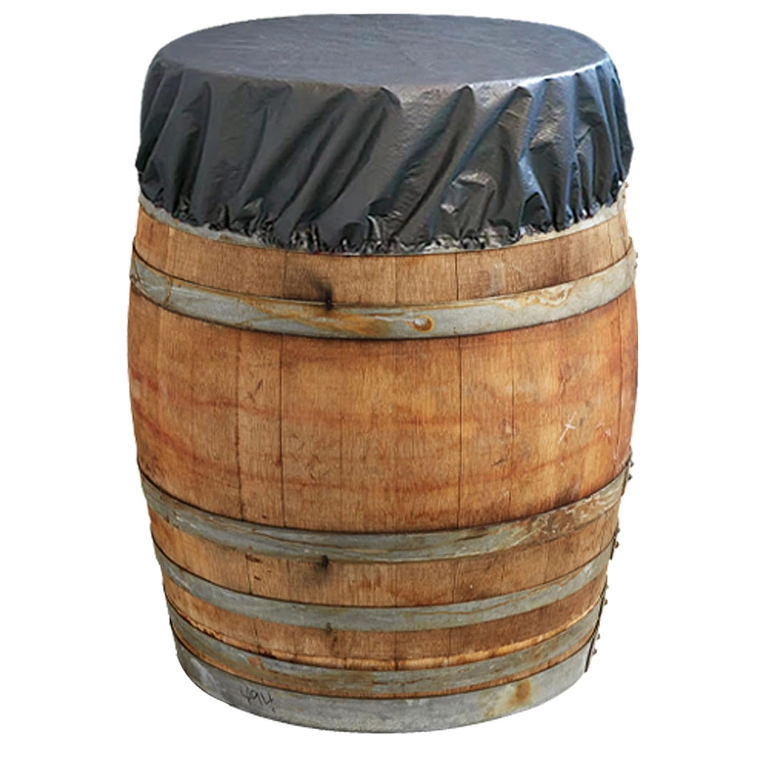 QUICK STAR 2 Stück Fasshaube 60cm Schutzhülle Ölfass Regentonne Stahlfass Fassabdeckung Fass Abdecku