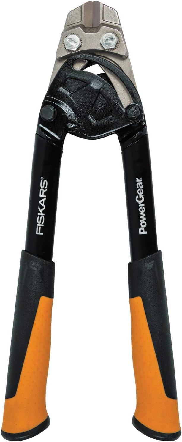 Fiskars Bolzenschneider, Bis zu 30% mehr Kraft, Länge 36 cm, Stahl/Kunststoff, Schwarz/Orange, Power