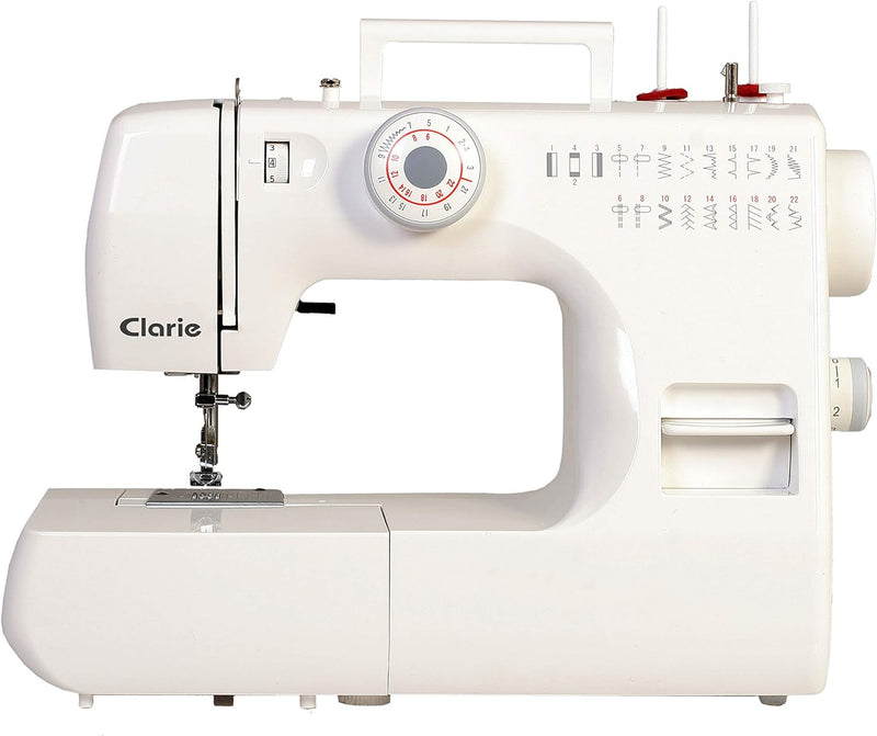 Claire NM 220/13K Freiarm Nähmaschine mit 17 Nähprogrammen, für Anfänger geeignet, LED Beleuchtung u