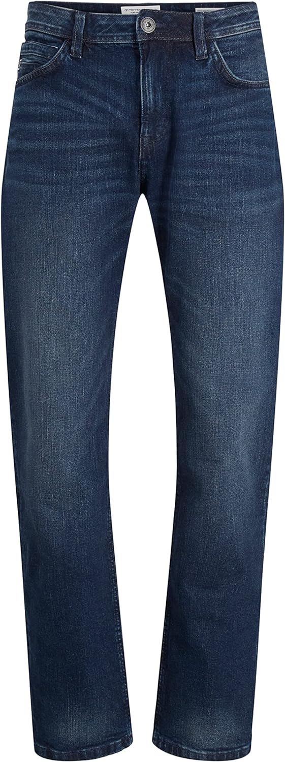 TOM TAILOR Herren Trad Relaxed Jeans 29W / 32L 10120 - Used Dark Stone Blue Denim, 29W / 32L 10120 -