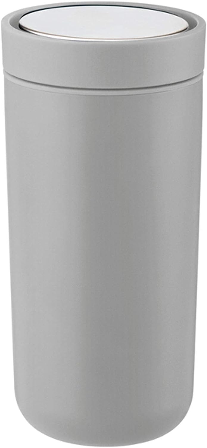 Stelton Reisebecher, Metall, Soft Light Grey, 0.4 l, 680-13 1 Stück (1er Pack) Soft Light Grey, 1 St