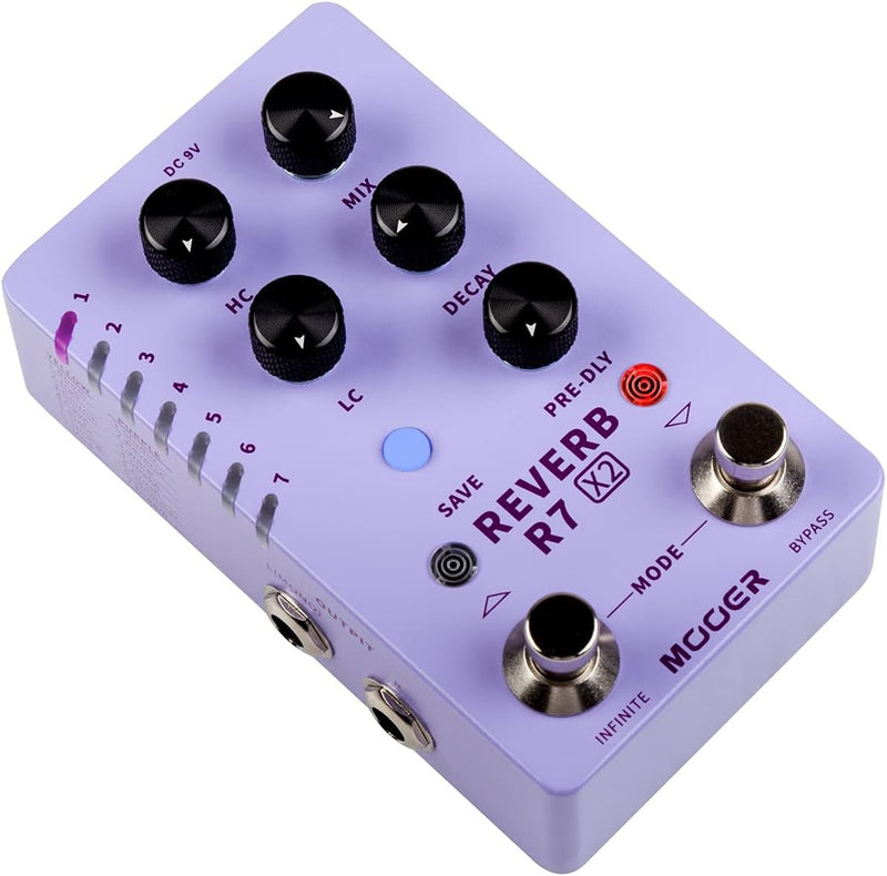 Mooer R7 X2 Reverb - Digital Reverb Pedal