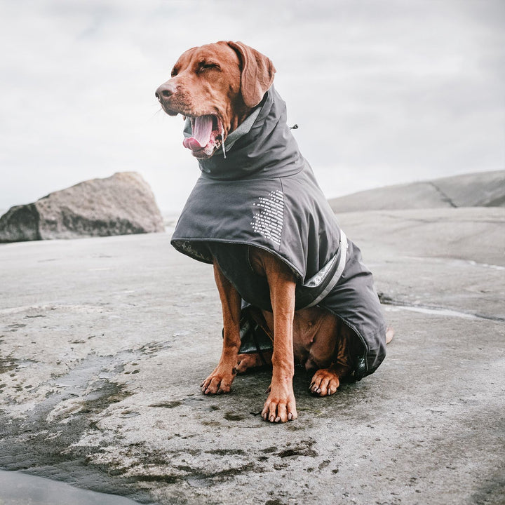 Hurtta Extreme Warmer Hundemantel, Winterjacke für Hunde Dunkelgrau 40cm