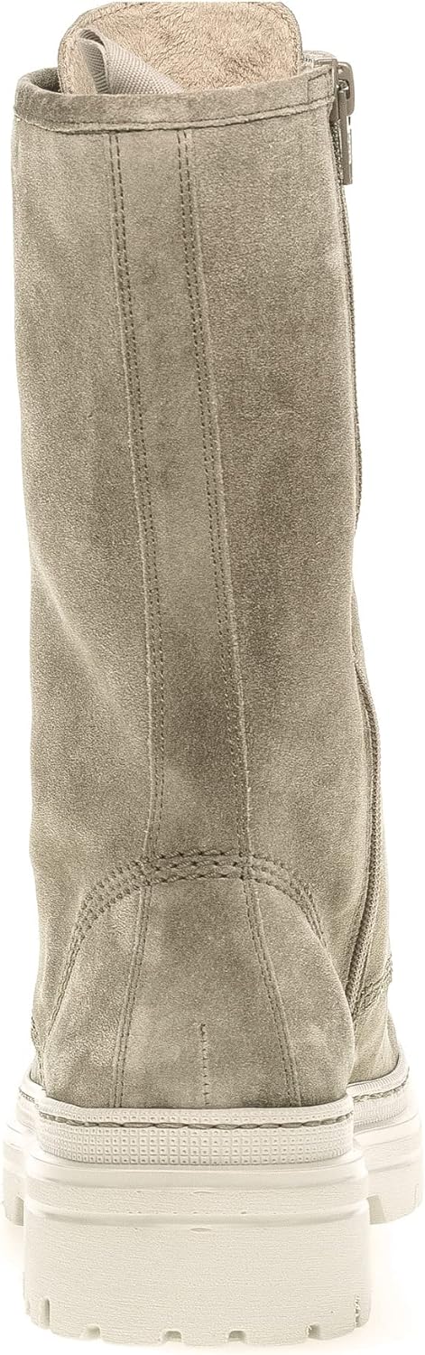 Gabor Damen Biker Boots, Frauen Stiefeletten,Wechselfussbett 36 EU Beige Salbei, 36 EU Beige Salbei