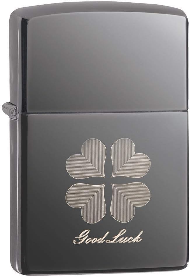 Zippo Feuerzeug Clover Black Ice, Black Ice