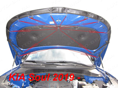 Auto-Bra AB3-00449 kompatibel mit KIA Soul Bj. ab 2019 Haubenbra Steinschlagschutz Tuning Bonnet Bra