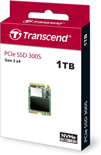 Transcend TS1TMTE300S 1TB M.2 2230 NVMe PCIe Gen3 x4 interne SSD, Solid State Drive, 3D NAND Flash T