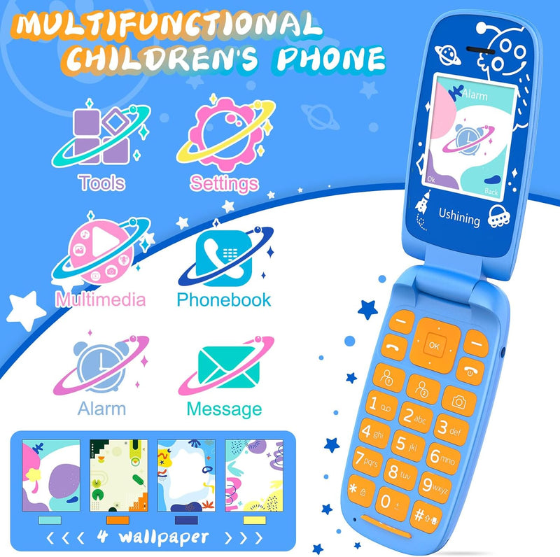 ukuu Klapphandy 1,8" GSM Kinderhandy Dual SIM Mobiltelefon ohne Vertrag mit grossen Tasten und Batte